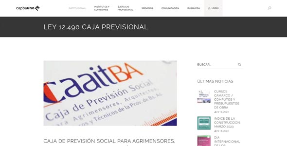 Trámites en la CAAITBA